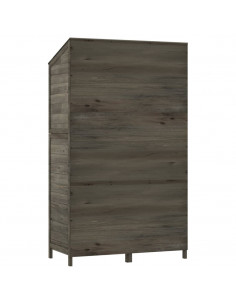 Capanno Giardino Antracite 102x52x174,5 cm Legno Massello Abete