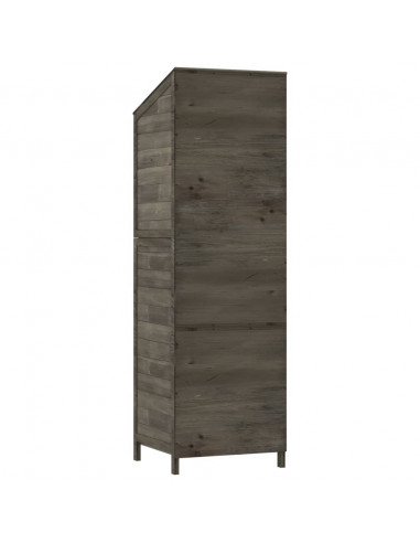 Capanno Giardino Antracite 55x52x174,5 cm Legno Massello Abete