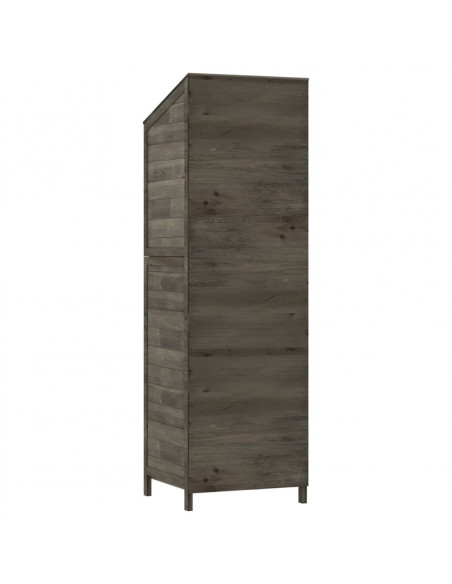 Capanno Giardino Antracite 55x52x174,5 cm Legno Massello Abete