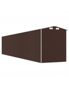 Capanno Giardino Marrone Scuro 192x1021x223 cm Acciaio Zincato