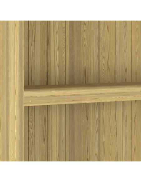 Capanno per Attrezzi da Giardino 87x33x222cm in Pino Impregnato