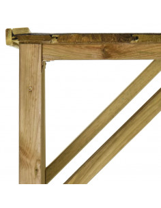 Capanno per Attrezzi e Legna Giardino in Pino 253x80x170cm