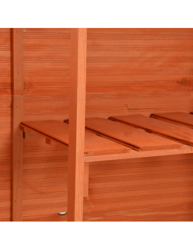 Capanno per Attrezzi in Legno 120x50x91 cm