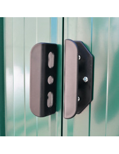 Capanno per Attrezzi in Metallo Verde 204x132x186 cm