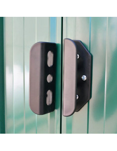 Capanno per Attrezzi in Metallo Verde 257x205x178 cm