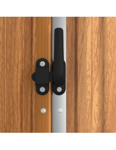 Capanno per Attrezzi Marrone 161x89x161 cm in Acciaio Zincato