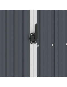 Capanno per Legna Antracite 245x98x159 cm in Acciaio Zincato