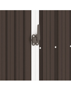 Capanno per Legna da Giardino 245x98x159 cm in Acciaio Zincato