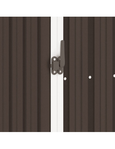 Capanno per Legna da Giardino 245x98x159 cm in Acciaio Zincato