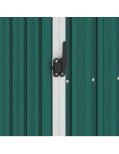 Capanno per Legna Verde 245x98x159 cm in Acciaio Zincato