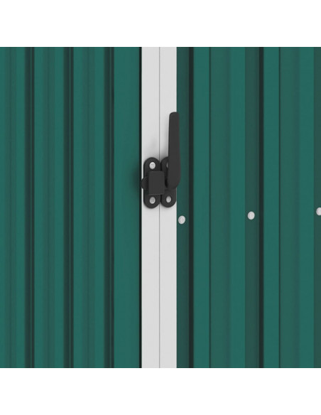 Capanno per Legna Verde 245x98x159 cm in Acciaio Zincato