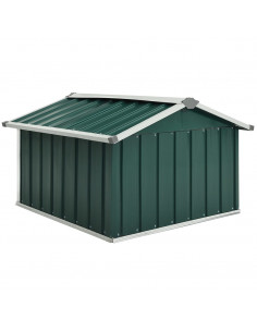 Capanno per Robot Tosaerba 92x97x63 cm Acciaio Zincato Verde