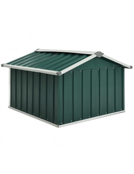 Capanno per Robot Tosaerba 92x97x63 cm Acciaio Zincato Verde