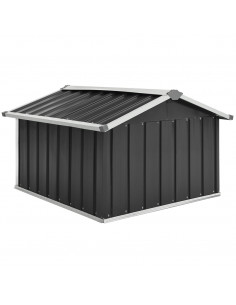 Capanno per Robot Tosaerba 92x97x63cm Acciaio Zincato Antracite