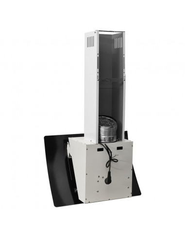 Cappa a Parete 60 cm in Acciaio e Vetro Temperato Bianco