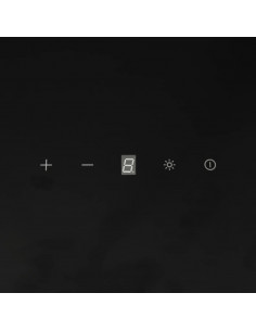 Cappa a Parete 60 cm in Acciaio e Vetro Temperato Nero