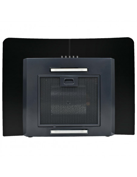 Cappa Aspirante a Muro Acciaio Inox 756 m³/h 60 cm Nera