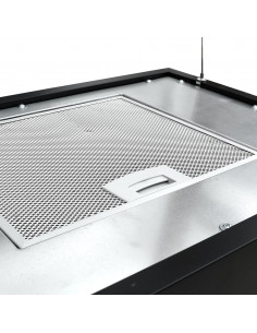 Cappa da Cucina ad Isola Sospesa LCD Sensore 55 cm in Acciaio