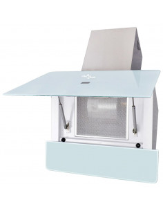 Cappa in Vetro Temperato Bianca 600 mm