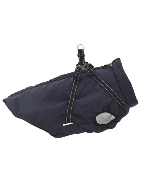 Cappotto Cani Imbracatura Impermeabile Riflettente Blu Navy 6XL