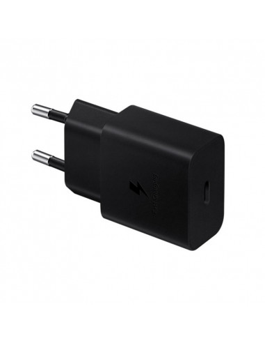 CARICABATTERIA DA RETE SAMSUNG SUPER FAST CHARGING 15W USB-C EP-T1510NBEGEU BLACK.