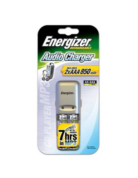 Caricabatterie Energizer 635036 ACCU RECHARGE MINI 2Xaaa Black e Silve