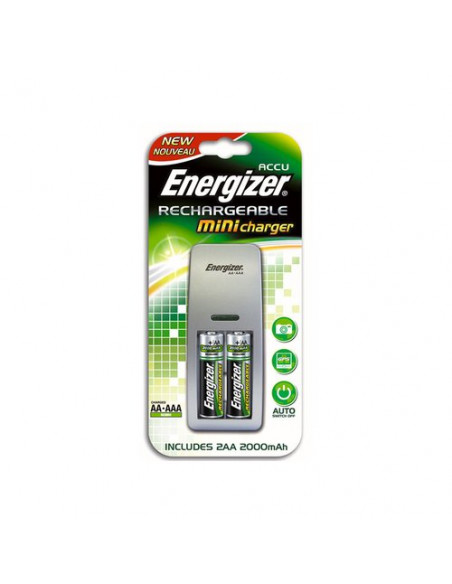 Caricabatterie Energizer E300701300 ACCU RECHARGE MINI 2Xaa Black Blac
