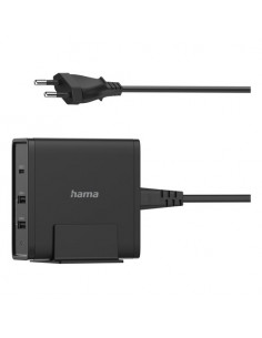 Caricabatterie Hama 00200017 CHARGER STATION Universal USB C Black Bla