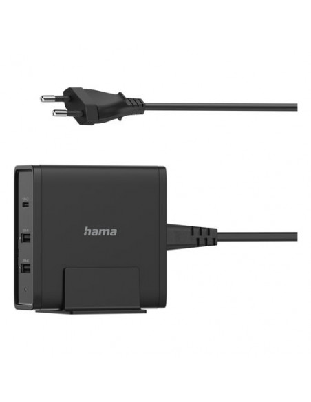 Caricabatterie Hama 00200017 CHARGER STATION Universal USB C Black Bla