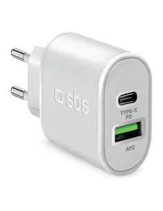Caricabatterie Sbs TETRPD20W WALL CHARGER 20W Power Delivery White Whi