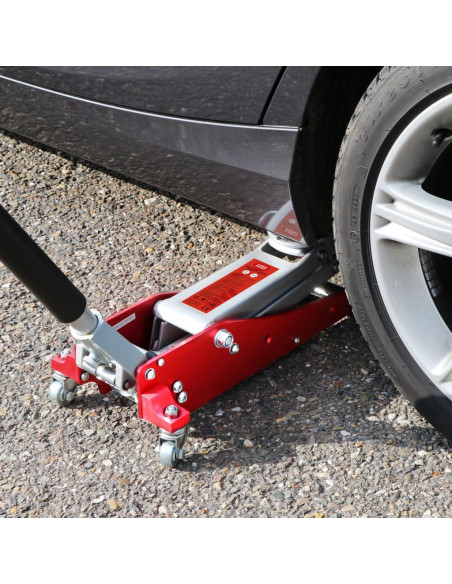 Carpoint Martinetto Idraulico a Carrello 1500 kg Alluminio 2 Ruote