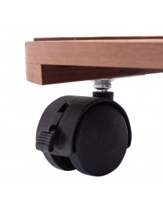 Carrelli Porta Piante 4 pz Marroni Ø30x7,5 cm WPC