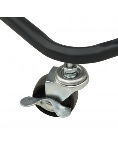 Carrello a 3 Livelli Nero 43x34x79 cm in Acciaio