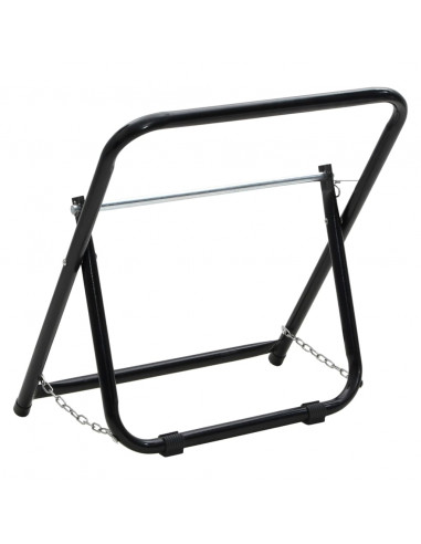 Carrello Avvolgitubo 48cm 45kg Nero Acciaio Verniciato Polvere