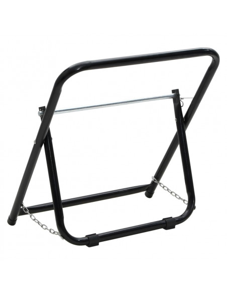 Carrello Avvolgitubo 48cm 45kg Nero Acciaio Verniciato Polvere