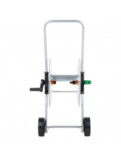 Carrello Avvolgitubo per Tubo Flessibile 60 m 1/2" in Acciaio