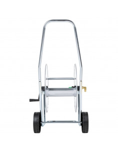 Carrello Avvolgitubo per Tubo Flessibile 80 m 3/4" in Acciaio