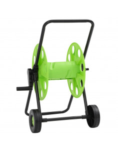 Carrello Avvolgitubo Verde Tubo Flessibile 60 m 1/2" in Acciaio