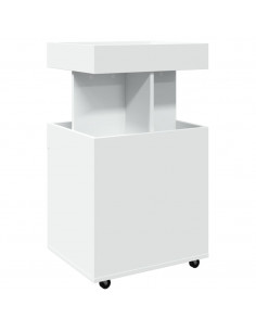 Carrello Bar Bianco 50x41x89 cm in Legno Multistrato