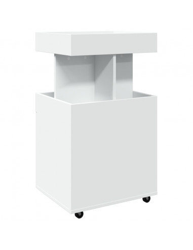 Carrello Bar Bianco 50x41x89 cm in Legno Multistrato