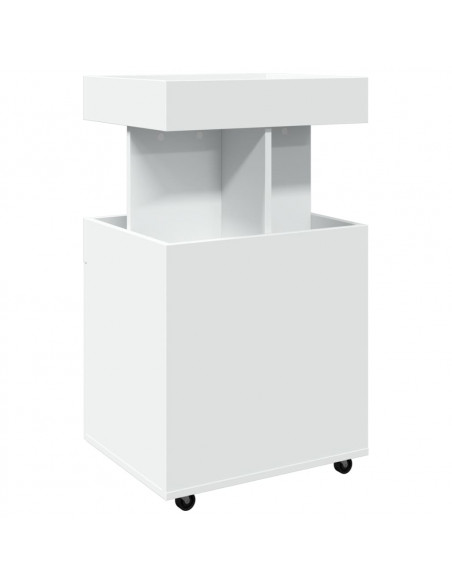 Carrello Bar Bianco 50x41x89 cm in Legno Multistrato
