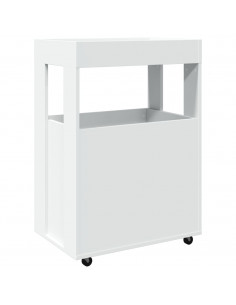 Carrello Bar Bianco 60x39,5x89 cm in Legno Multistrato