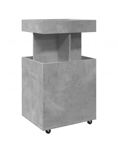 Carrello Bar Grigio Cemento 50x41x89 cm in Legno Multistrato