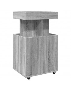 Carrello Bar Grigio Sonoma 50x41x89 cm in Legno Multistrato