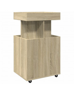 Carrello Bar Rovere Sonoma 50x41x89 cm in Legno Multistrato