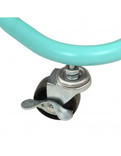 Carrello da Cucina 3 Ripiani Turchese 42x35x85 cm Ferro e ABS