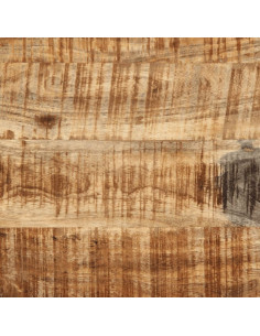 Carrello da Cucina 80x55x70 cm Legno Massello di Mango Grezzo