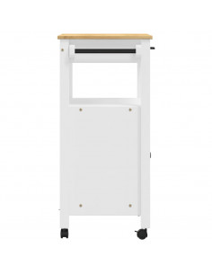 Carrello da Cucina MONZA 60x40x90 cm in Legno Massello di Pino