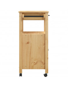 Carrello da Cucina MONZA 60x40x88,5 cm in Legno Massello di Pino