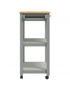 Carrello da Cucina MONZA 84x40x90 cm in Legno Massello di Pino